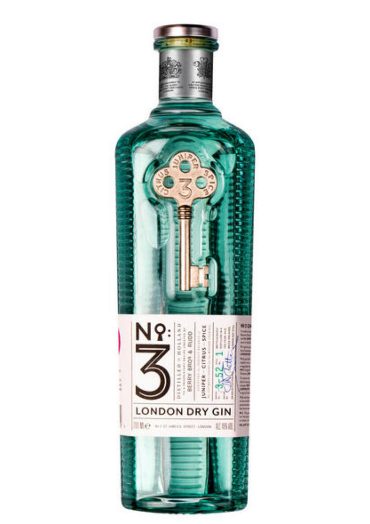 Bottle of No.3 London Dry Gin, 46% - The Spirits Room