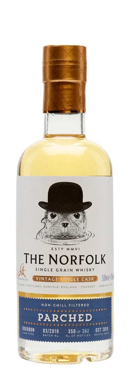 Bottle of The Norfolk 'Parched' Single Grain English Whisky, 45% - The Spirits Room
