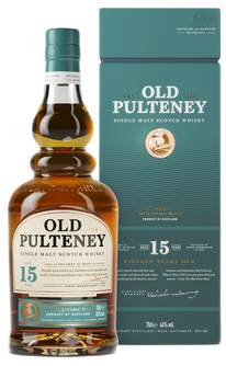 Bottle of Old Pulteney 15-Year-Old Single Malt Scotch Whisky, 46% - The Spirits Room