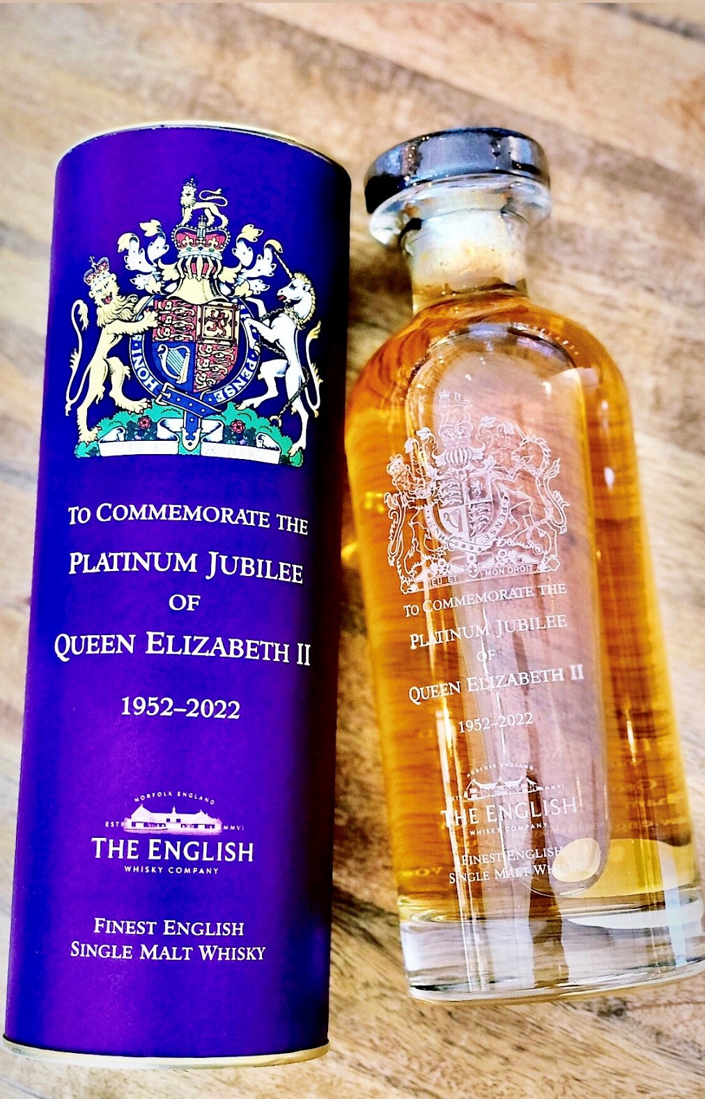 Bottle of The English Royal Platinum Jubilee Whisky - The Spirits Room