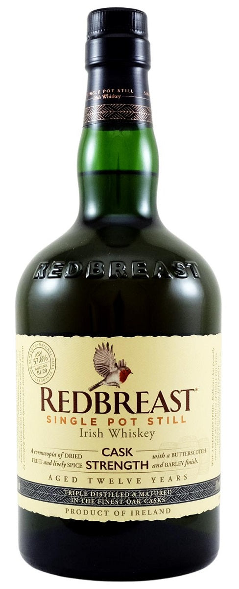 Bottle of Redbreast Cask Strength 12-Year-Old Single Pot Still Irish Whiskey, 56.3% - The Spirits Room