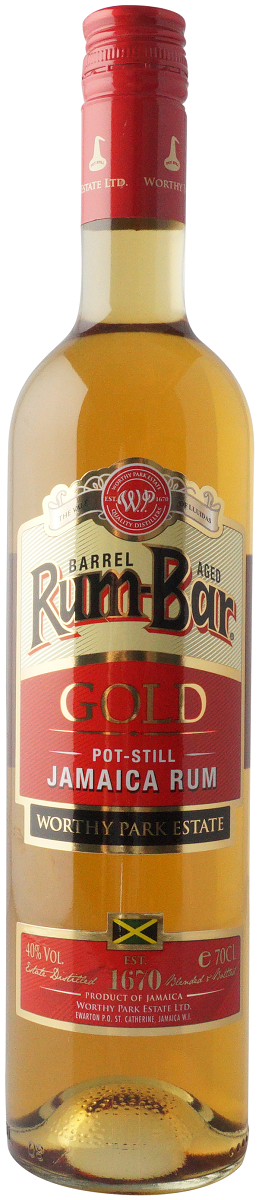 Bottle of Worthy Park Rum-Bar Gold Pot Still Jamaica Rum, 40% - The Spirits Room
