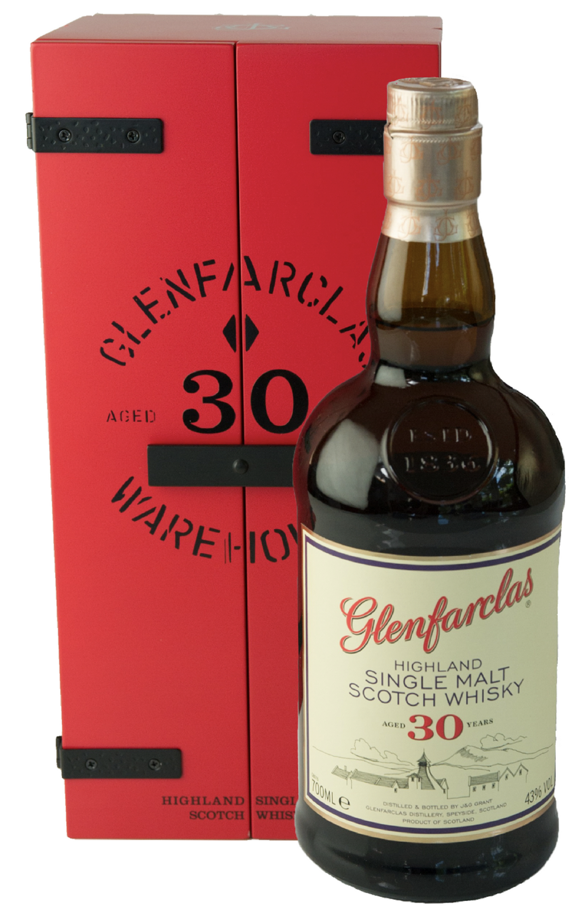 Bottle of Glenfarclas 30-Year-Old Single Malt Scotch Whisky, 43% - The Spirits Room