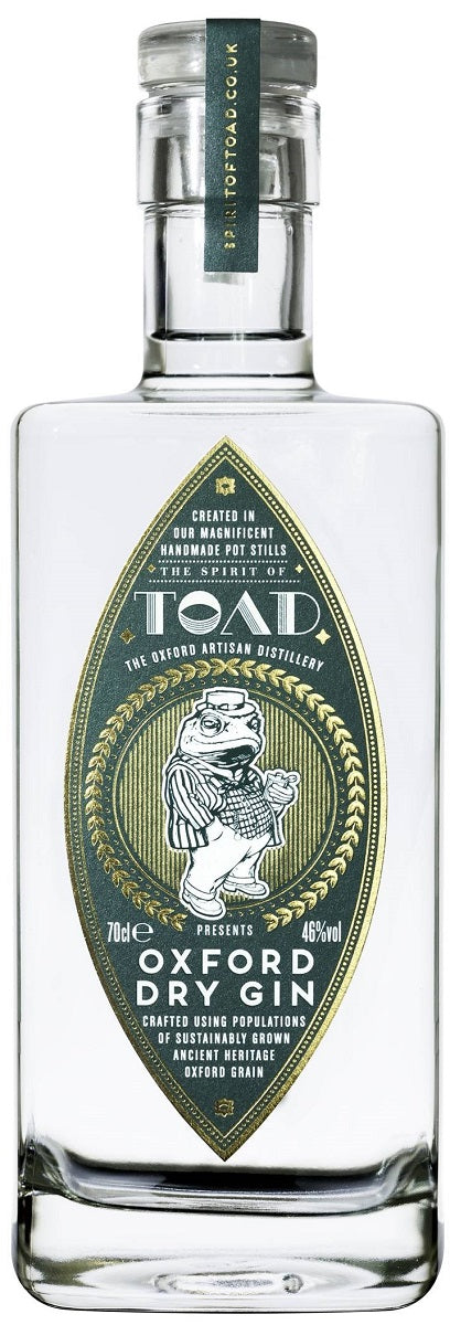 Bottle of TOAD Oxford Dry Gin, 40% - The Spirits Room