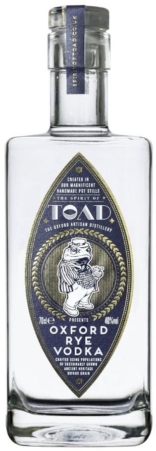 Bottle of TOAD Oxford Rye Vodka, 40% - The Spirits Room