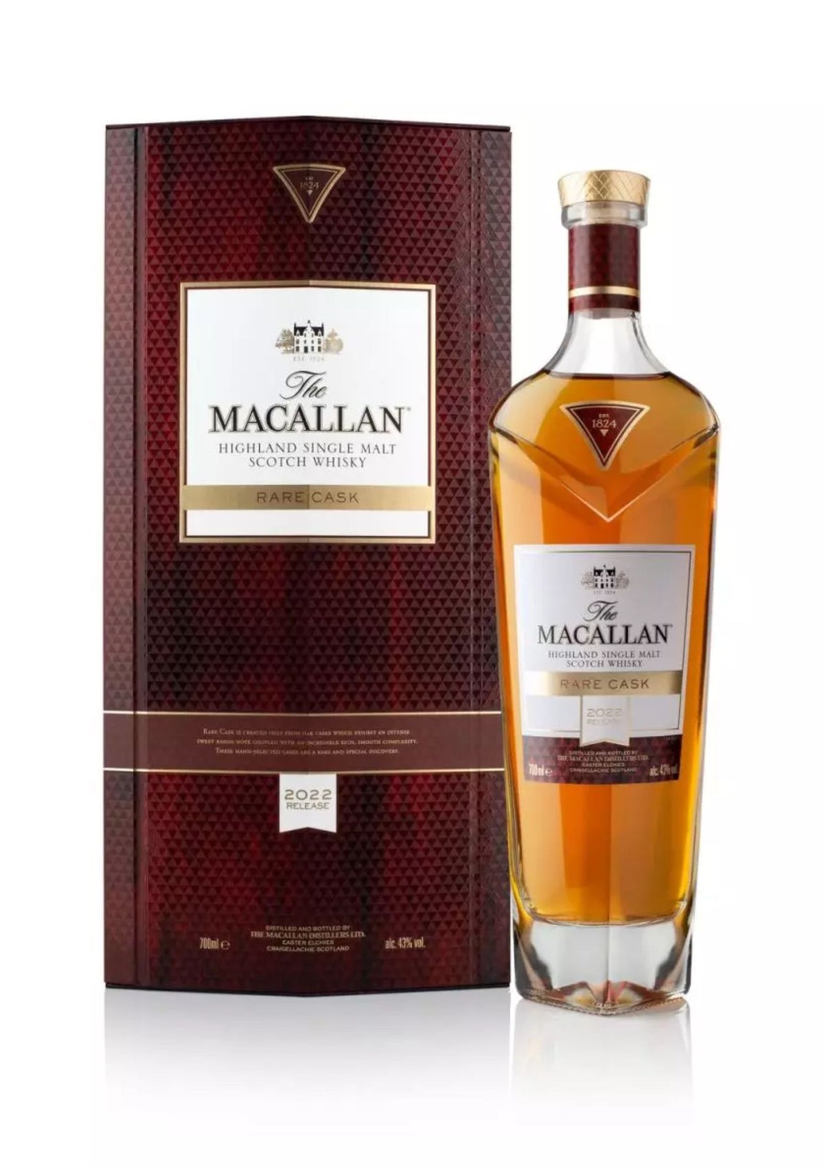 The Macallan Rare Cask 2022, Highland Single Malt Scotch Whisky, 43%