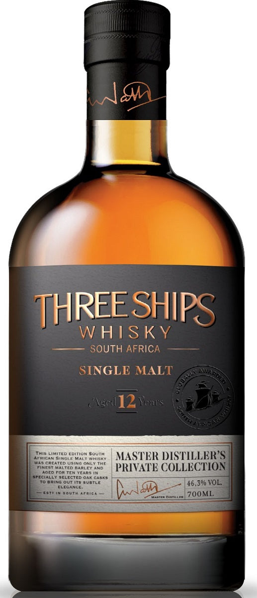 Bottle of Three Ships 12-Year-Old Single Malt Whisky, 46.3% - The Spirits Room