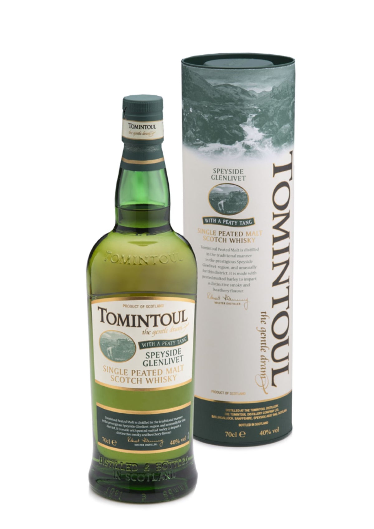 Tomintoul Peaty Tang Speyside Single Malt Whisky, 40%