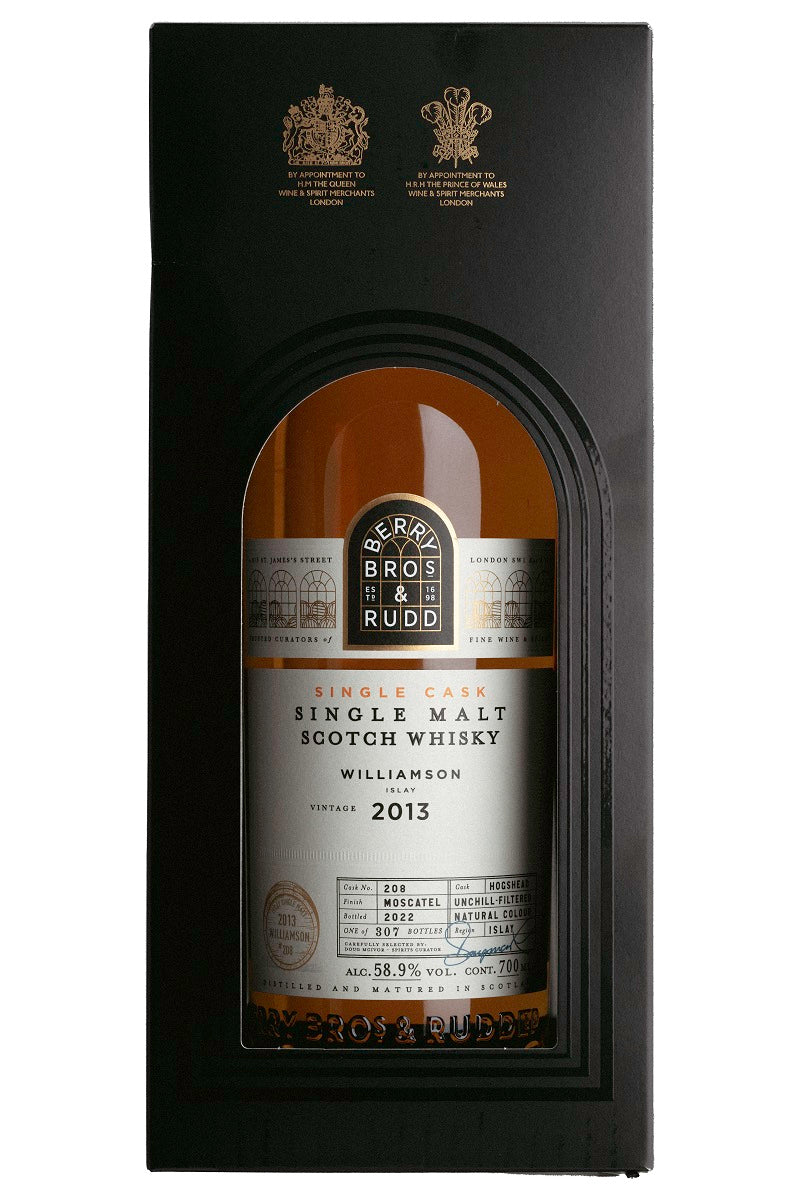 Berry Bros. &amp; Rudd 2013 Williamson 9-Year-Old Moscatel Cask, Islay Single Malt Whisky, 57.9%