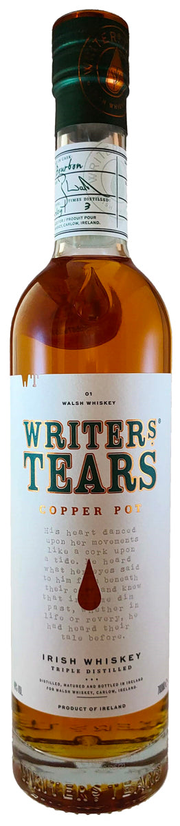 Bottle of Writers Tears Copper Pot Irish Whiskey, 40% - The Spirits Room