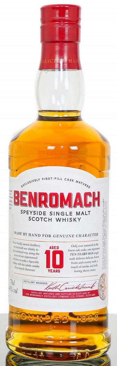 Bottle of Benromach 10-Year-Old, Speyside Single Malt Scotch Whisky, 43% - The Spirits Room