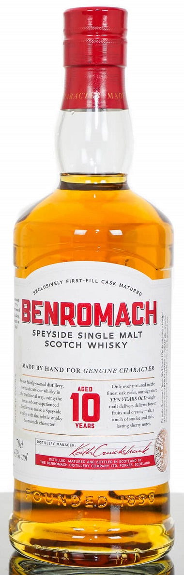 Bottle of Benromach 10-Year-Old, Speyside Single Malt Scotch Whisky, 43% - The Spirits Room