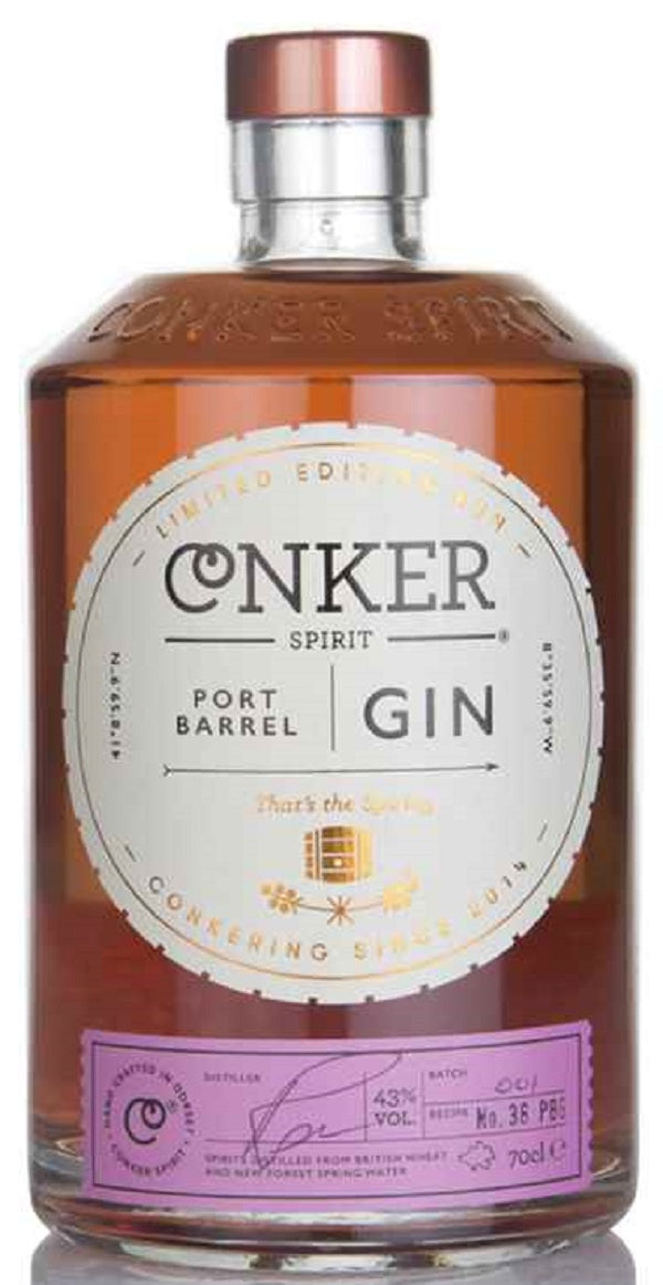 Bottle of Conker Dorset Port Barrel Gin, 43% - The Spirits Room