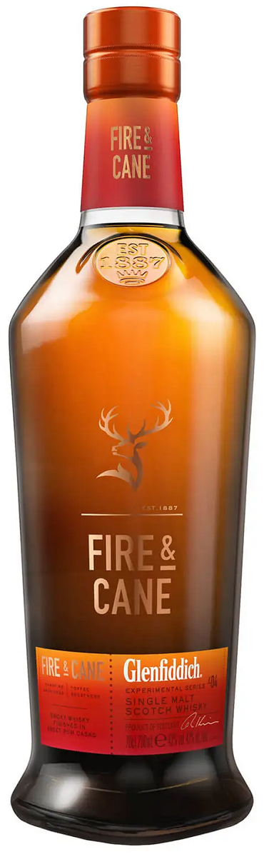 Bottle of Glenfiddich Fire and Cane Whisky, 43% - The Spirits Room