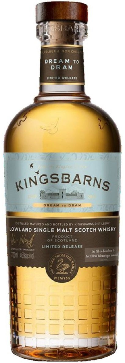 Bottle of Kingsbarns Dreams to Dram Lowland Whisky, 46% - The Spirits Room