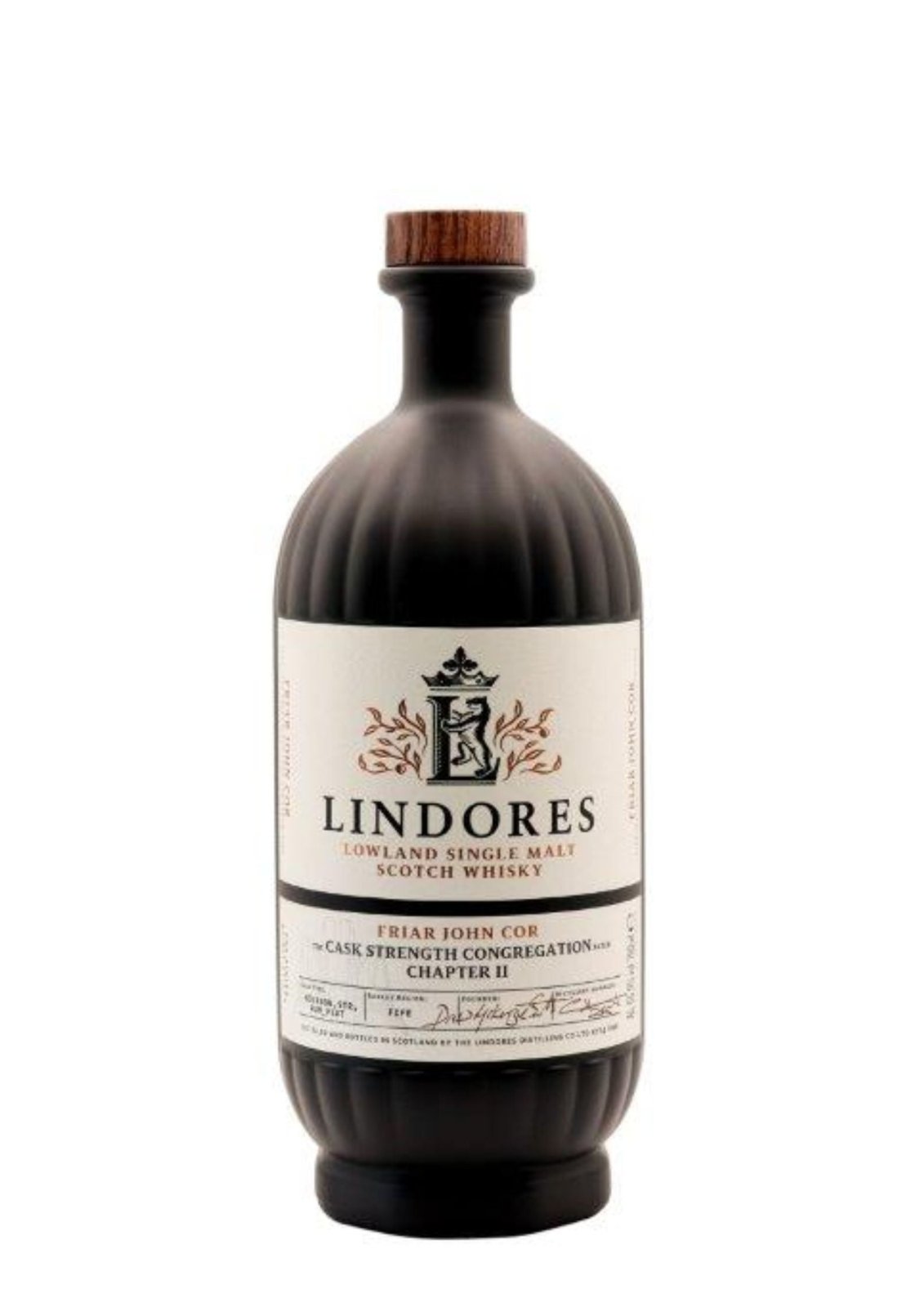 Bottle of Lindores Abbey Friar John Cor Chapter 2, Cask Strength, Single Malt Scotch Whisky, 60.9%