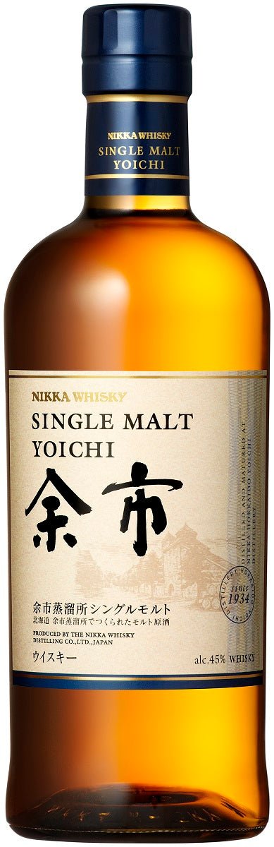 Bottle of Nikka Yoichi Single Malt Japanese Whisky, 45%