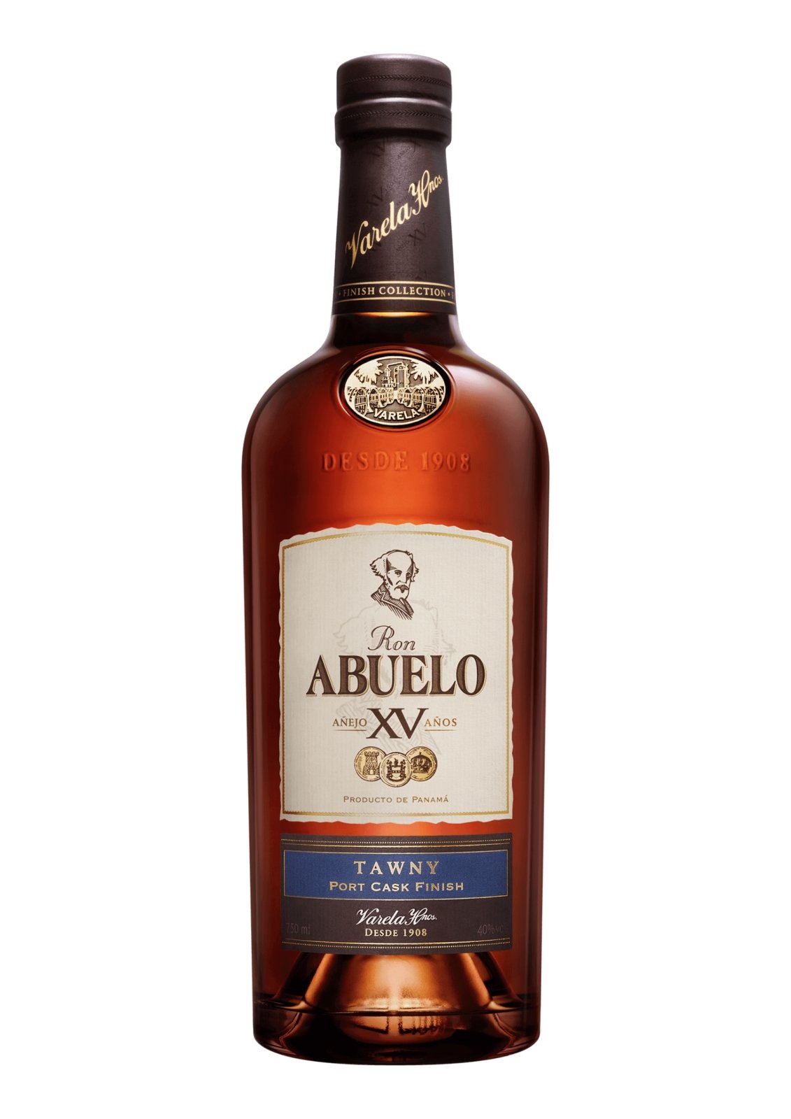 Bottle of Ron Abuelo 15-Year-Old Tawny Port Cask Finish, 40%