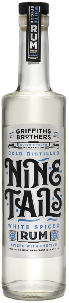 Bottle of Griffiths Brothers Nine Tails White Spiced Rum, 42% - The Spirits Room